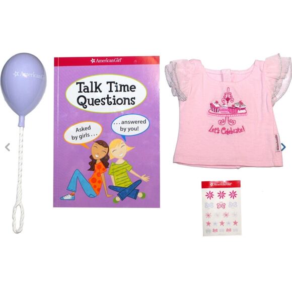 Set (4) American Girl Birthday Party Packs GOODIE BAGS Balloon Stickers Book Top - Picture 7 of 9
